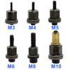 M3-M10 Rivet Nut Gun Head Nuts Easily Assemble Riveter Rivnut Tool Mandrel Kit