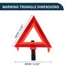 TUCKBOLD Car Warning Triangle Foldable | for Breakdown Roadside Reflective Warning Triangle 1 Pc
