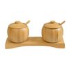 Bamboo Cruet Set Natural Kitchen Goods