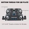 NICEYRIG Multipurpose Camera Base Plate with 15mm Rod Rail Clamp for DSLR Rig Support System