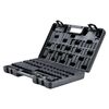 Impact Sockets Set 34pcs 6-Point 1/2in Drive Bit Ratchet Tool Kit Case