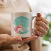 Princess Golden Crown Unicorn Clouds - Personalised 10oz Ceramic Mug