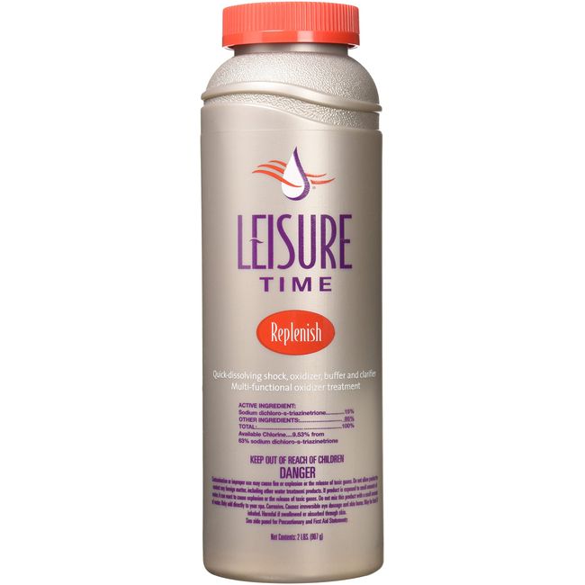 Leisure Time 45310 Replenish Shock Oxidizer for Spas and Hot Tubs, 2 lbs