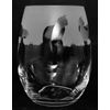 Cat Frieze Boxed 36cl Stemless Wine/Water Glass