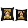 Excuse Me Your Birdfeeder Bird Feeder Funny Squirrel Throw Pillow