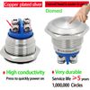3pcs Waterproof Ip67 16mm 5/8" Momentary Push Button Switch Domed Head Stainle