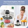 Versatile 8-Cup Stainless Steel Food Processor with Smart Overheat Protection
