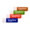 Vaseline Lip Therapy Stick with Petroleum Jelly (Original, Aloe Vera, Rosy Lips, Cocoa Butter)- 4pk