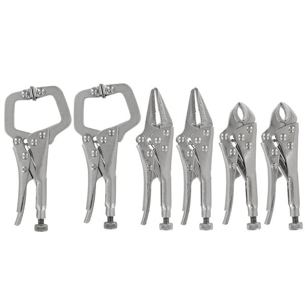 6er Gripzange Set Langbeck Zange Schweißerzange Feststellzange Klemmzange Satz
