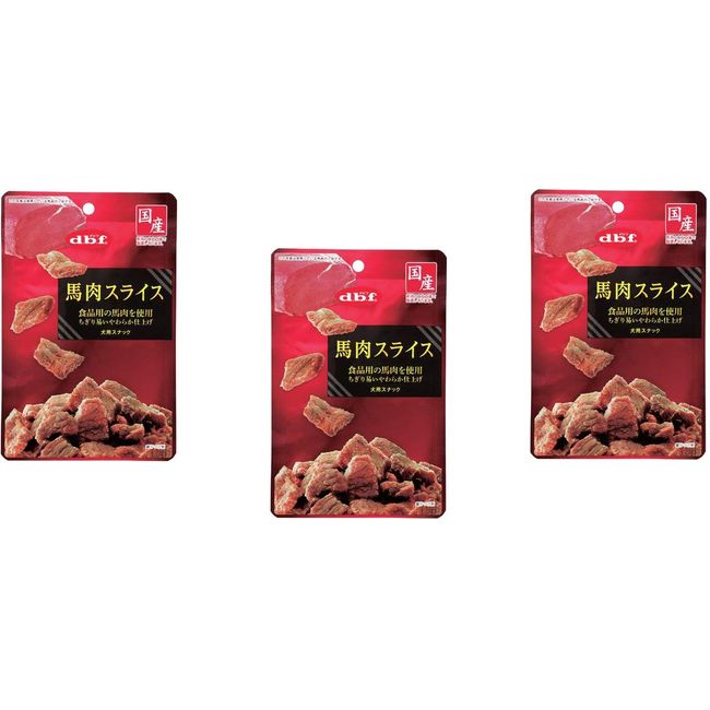 Devif Dog Treats Horse Meat Slices, 40 Grams (x3) (Bulk Purchase)