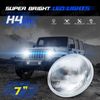 DOT Pair 7 inch Round LED Headlights High/Low Beam For Chevy Nova Camaro Monza