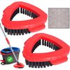 Scrub Brush O-Cedar Rinse Clean 2 Tank System Spin Mop Head Replacement 1 Clean