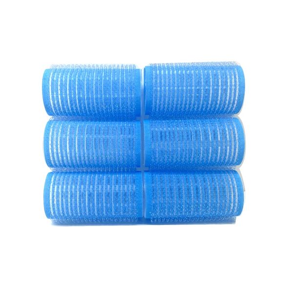 Medium Colors Self Grip Hair Rollers 6PC