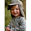 Mikk-line Sun Hat Baby UV Protection 50+, Hat with Neck Protection for Boys and Girls, Breathable Peaked Cap, Children, Adjustable Sun Hat for Outdoor, Garden and Beach, Dusty Olive, 53