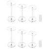 QWORK Round Acrylic Display Stand, 2 Sets Premium Clear Round Riser Stands
