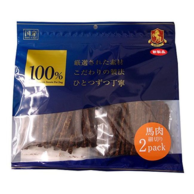 YS ONE Co., Ltd. (Made in Japan) Shredded Horse Meat, 2 Pack (3.5 oz (100 g) x 2), Stress Relief, Teeth Health, Health Maintenance! Additive-free, Color-free