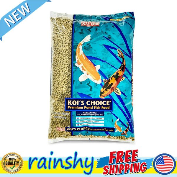 Koi Floating Fish Food 10LB Premium Pond Formula Growth & Color Health Goldfish