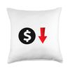 Dollar Devaluation - Economic Truth Awareness Throw Pillow