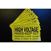High Voltage - Keep Out Vinyl Decals (10 Pack!!) 7" X 4" Stickers (PS70X10)
