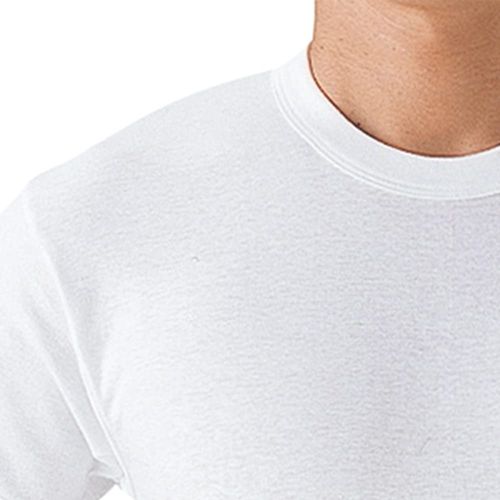 Gunze SV61142 Men's Inner Shirt, Soft Underwear, 100% Cotton, Antibacterial and Odor Resistant, Short Sleeve, Round Neck, Set of 4, white