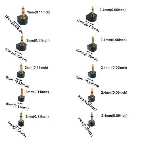 60 pcs Heel Tips Replacement High Heel Caps Protectors Shoe Repair Tip Taps Shoes Dowels U-Shape Black