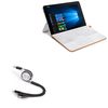 BoxWave Cable Compatible with ASUS Transformer Mini (T102) - AllCharge miniSync, Retractable, Portable USB Cable - Jet Black