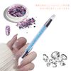 Doyime Nail Art Brush [Set of 5] Nail Brush, Silicone Brush, New Model, Double-Ended Head, Resin Tool, Paint Brush, Tool, Gel Nail Brush, Transparent + Color