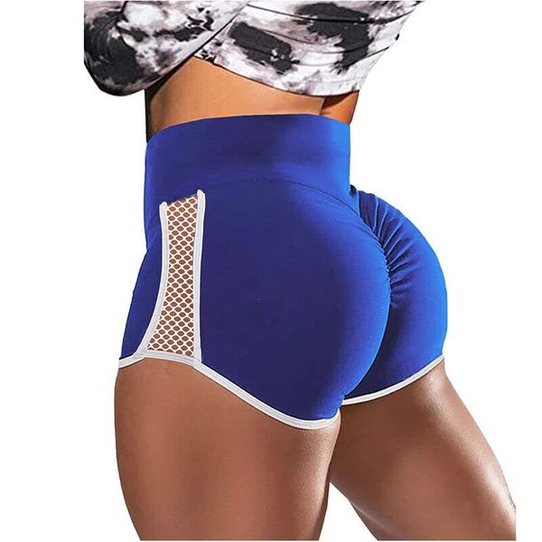 Boolavard Women's Workout Shorts Scrunch Booty Gym Yoga Pants Middle/High Waist Butt Lifting Sports Leggings (as8, alpha, xx_l, regular, regular, Blue)