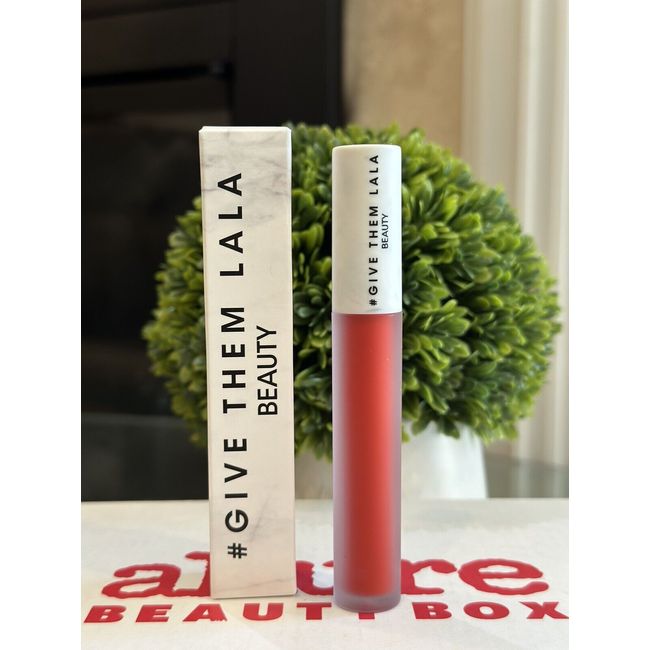 Give Them Lala Beauty HydroMatte Liquid Lipstick I Love You Red New in box