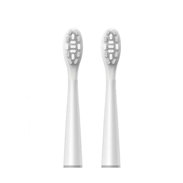 Replacement Brush Head for PLIZZ Sonic Toothbrush M4/M8, Pack of 2