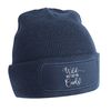 Flox Creative Navy Beanie Wild Like My Curls