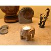 Himalayan Marble Elephant Tea light Holder - Fossilstone