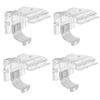 4pcs Cordless Shade Blind Brackets Clip Mounting Bracket Venetian Blinds Window Blind Accessories