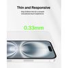 Belkin ScreenForce TemperedGlass Treated Screen Protector for iPhone 16, 15 and 14 Pro - Slim & Scratch-Resistant - Includes Easy Align Tray for Bubble Free Application