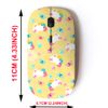 2.4G Wireless Mouse with Cute Pattern Design for All Laptops and Desktops with Nano Receiver - Easter Spring Bunny