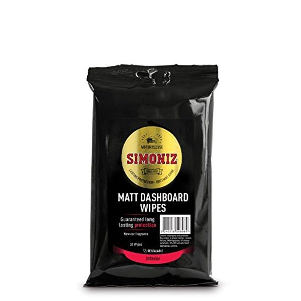 Simoniz Gloss Dashboard Wipes Matt Laminate 20PK