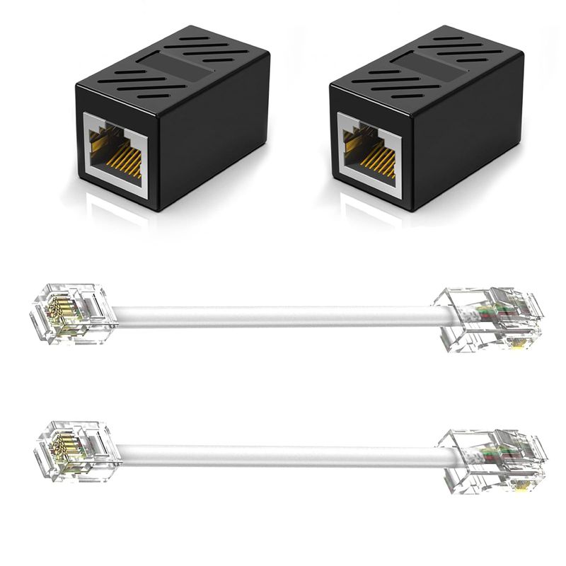 Telephone Line RJ45 to RJ11 Adapter, Telephone Jack to Ethernet Cable ...