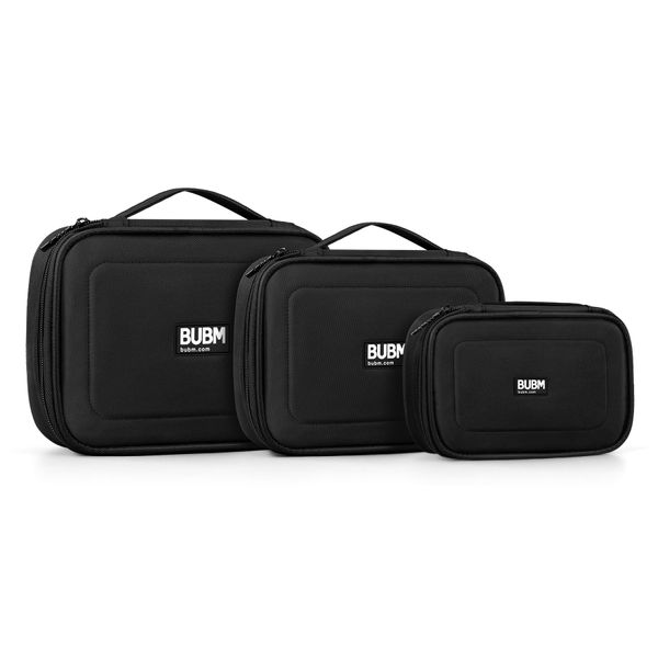 BUBM 3 x Multiple Function Accessories Storage Carry Bag CASE USB Cable Memory Card Power Cord Battery Storage Mobile Disk Bag case