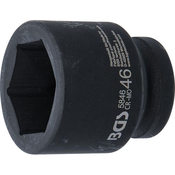 BGS 5846 | Impact Socket, Hexagon | 25 mm (1") Drive | 46 mm