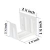 Cutelec Center Support Bracket 2 Pack White Color for 2" Low Profile Window Blinds Headrail Holder