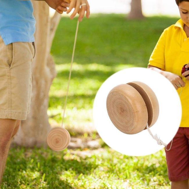 Wooden Yo-Yo, Yo-Yo for Beginners, Designed for Adults and Children, Wooden, Can Be Painted in Colors, Yo-Yo, Christmas, Birthday, Gift