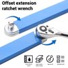 Impact Resistant Multifunctional Offset Extension Wrench Tight Reach Extension