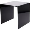 Plymor Black Acrylic Square Display Riser, 9" H x 9" W x 9" D (1/4" Thick)