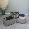 JVL Urban Set of 3 Rectangle Paper Storage Baskets