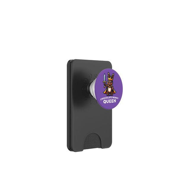 Chocolate Bunny Queen Funny Easter Basket PopSockets PopWallet for MagSafe