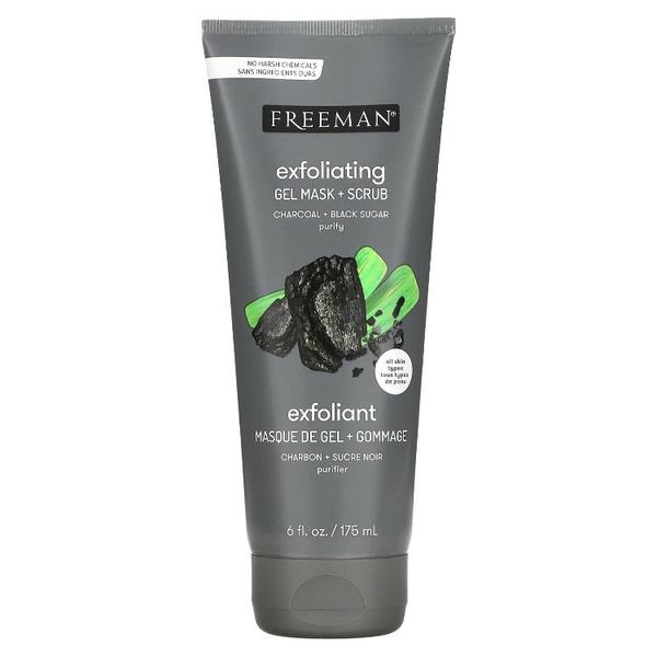 Freeman Beauty Peeling Beautiful Polishing Gel Beauty Mask + Scrub Charcoal + Brown Sugar 175ML 6FL oz)