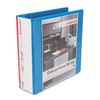 Universal Slant D-Ring View Binder, 3 Rings, 3" Capacity, 11 x 8.5, Light Blue