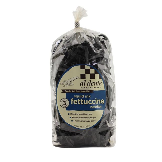 Al Dente Squid Ink Fettuccine, 10 Ounce Bag 283 g (Pack of 6)