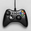 SWCTIM 2 Pack Replacement for Xbox 360 Controller Wired,Wired Controller Compatible with Xbox 360 & Slim Console and PC Windows 7/8/10,with Upgraded Joystick,Double Vibration,Black