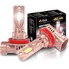 ALLA  H11 LED White Head Light Driving Headlamp Headlight Bulbs for Ford